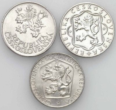 25 koron 1954, 1955, 1965, 3 szt. - SREBRO