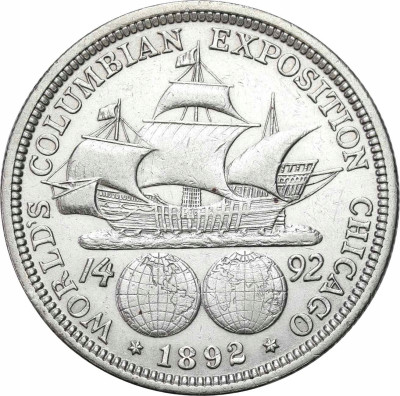 USA 1/2 dolara 1892 Kolumbia Columbian Exposition