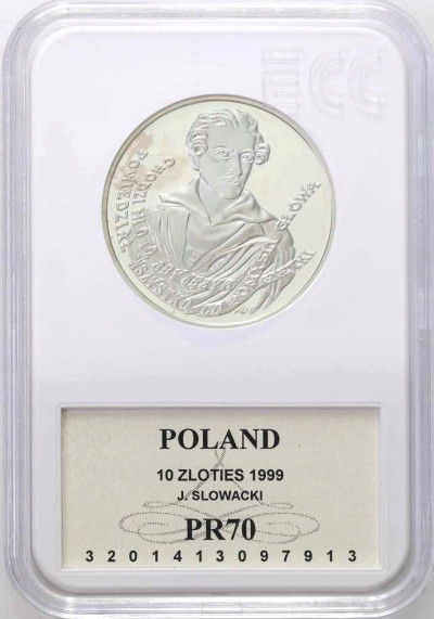 10 złotych 1999 Juliusz Słowacki - GCN PR70