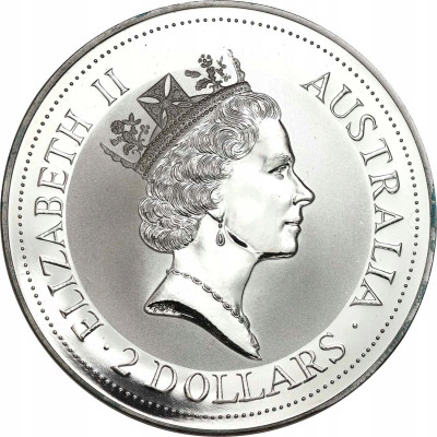 Australia, 2 dolary 1992 Kookaburra – 2 oz SREBRO