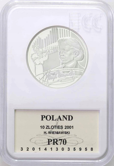 10 złotych 2001 Henryk Wieniawski - GCN PR70