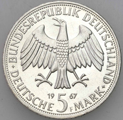 Niemcy 5 marek 1967 F. Stuttgart – SREBRO