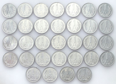 PRL. 1 złoty 1978 - zestaw 40 sztuk