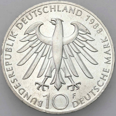 Niemcy RFN 10 Marek 1988 – Carl Zeiss – SREBRO