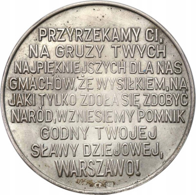 PRL. Medal zamek królewski 1979 – SREBRO