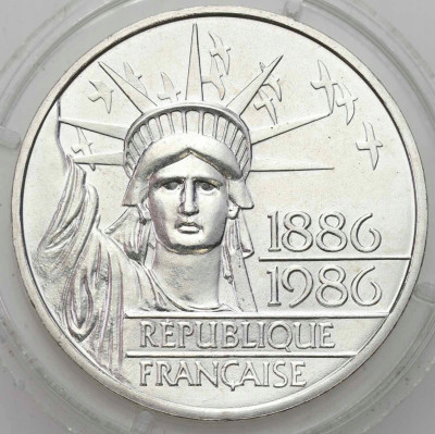 Francja 100 franków 1986 PIEDFORT - SREBRO