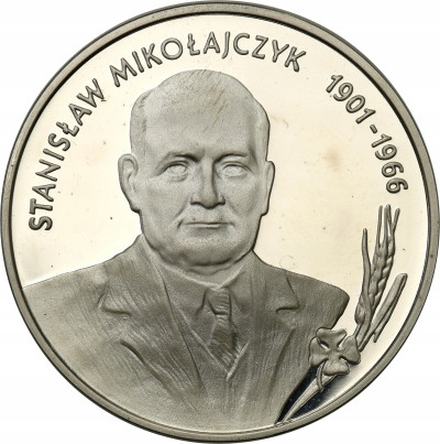 III RP. 10 złotych 1996 Mikołajczyk - SREBRO
