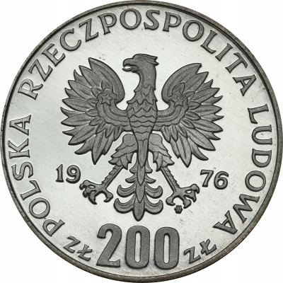 PRÓBA SREBRO 200 złotych 1976 Igrzyska XXI Olimp.