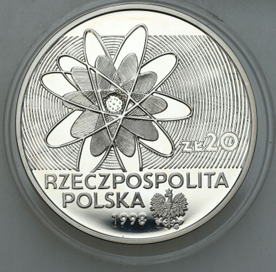 20 złotych 1998 Polon i Rad – Skłodowska. SREBRO