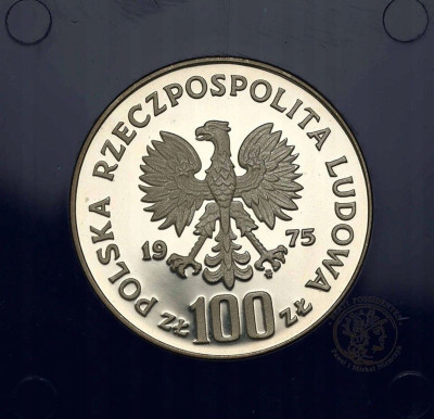 PRL. 100 złotych 1975 Paderewski - SREBRO