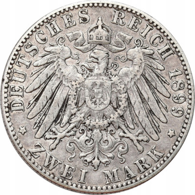 Niemcy, Saksonia. 2 marki 1899 E, Muldenhütten