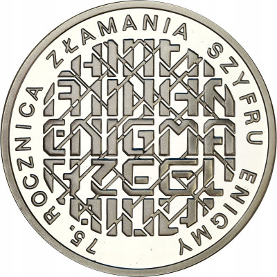 III RP. 10 złotych 2007 Enigma - SREBRO
