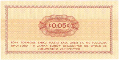 Pewex. Bon 5 centów 1969 – Ea –