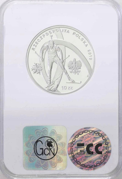 10 złotych 2010 R. Olimpijska Vancouver - GCN PR70