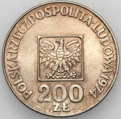PRL. 200 złotych 1974 Mapa – PIĘKNE
