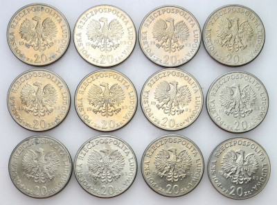 Nowotko 10 złotych 1983 zestaw 12 sztuk