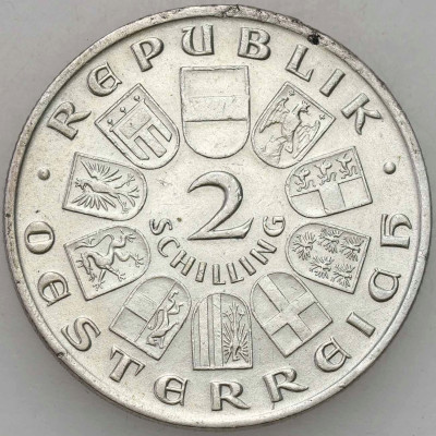 Austria 2 Szylingi 1928 Schubert – SREBRO