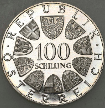 Austria, 100 szylingów 1976, Wiedeń – SREBRO
