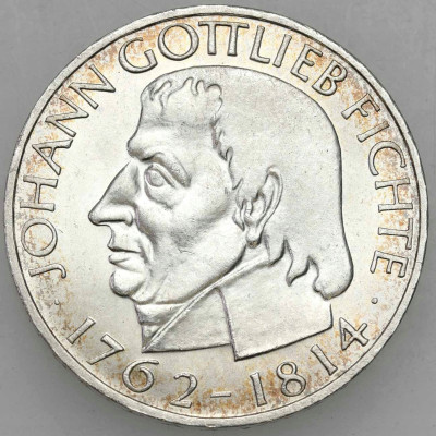Niemcy 5 marek 1964 J. Gottlieb Fichte - SREBRO