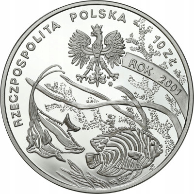 III RP. 10 złotych 2001 Michał Siedlecki- SREBRO