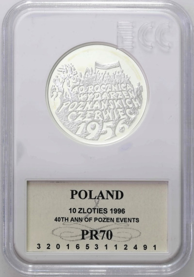 10 złotych 1996 Wydarzenia Poznańskie - GCN PR70