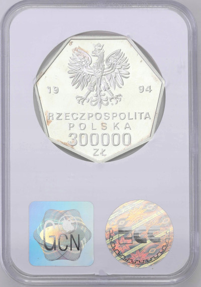 300.000 złotych 1994 Odrodzenie Banku – GCN PR67