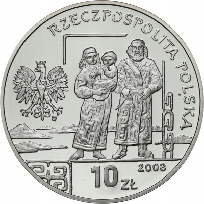 III RP. 10 zł 2008 Piłsudski Bronisław - SREBRO