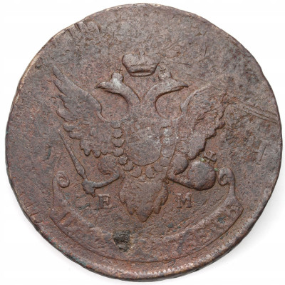 Paweł I. 5 kopiejek 1793 EМ, PIERECZEKAN – RZADKA