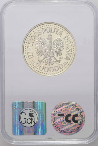 200 000 złotych 1994 Monte Cassino - GCN PR70