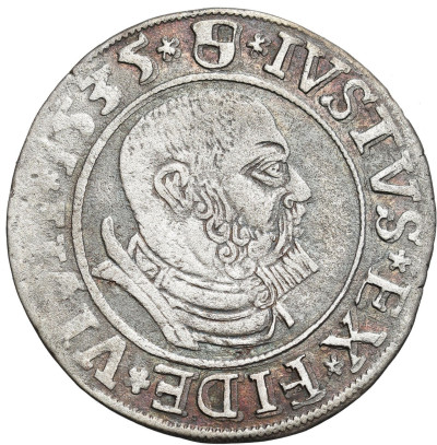Prusy Książęce. Grosz 1535, Królewiec – ŁADNY