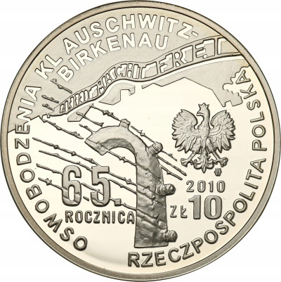 III. 10 złotych 2010 Auschwitz - Pilecki- SREBRO
