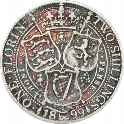 Wielka Brytania Victoria 2 szylingi floren 1899
