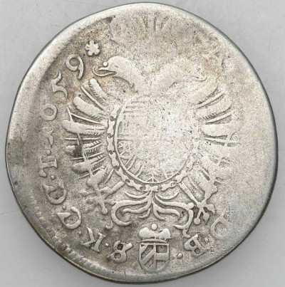 Austria, Leopold I. 15 krajcarów 1659 - SREBRO