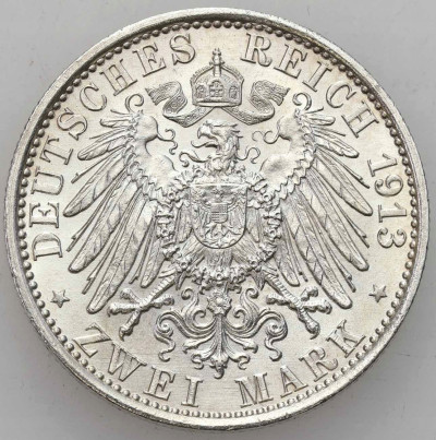 Niemcy, Prusy. 2 marki 1913 A, Berlin - PIĘKNE