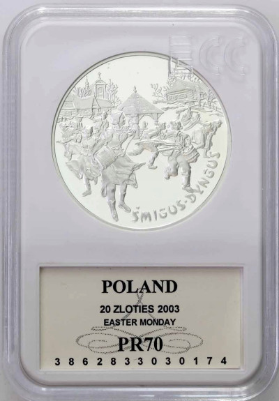 20 złotych 2003 Śmigus Dyngus GCN PR70