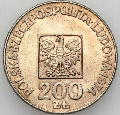 PRL. 200 złotych 1974 Mapa – PIĘKNE