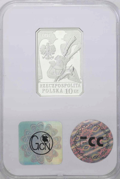 10 złotych 2010 Szwoleżer Napoleona - GCN PR70
