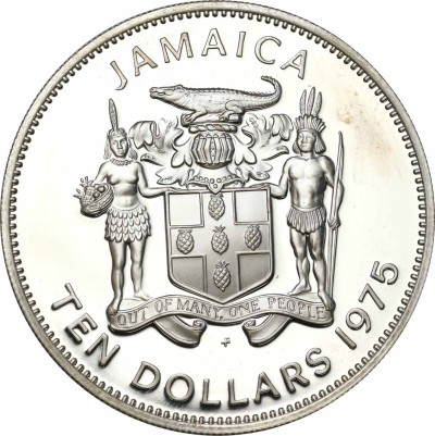 Jamajka. 10 dolarów 1975 - Krzysztof Kolumb