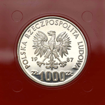 PRÓBA srebro 1000 złotych 1987 Vratislavia SREBRO