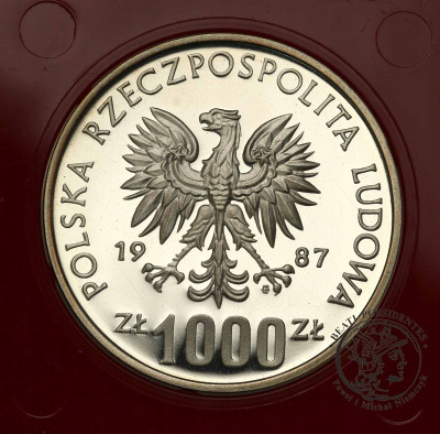 PRÓBA Srebro 1.000 złotych 1987 Muzeum Śląskie