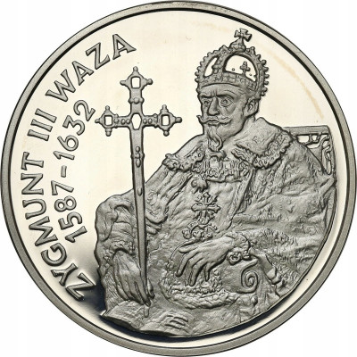 10 złotych 1998 Zygmunt III Waza półpostać