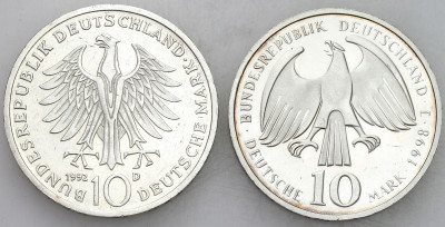 Niemcy. 10 marek 1992-1998, SREBRO – 2 szt