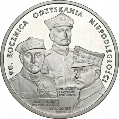 20 złotych 2008 90 rocznica Niepodległości SREBRO