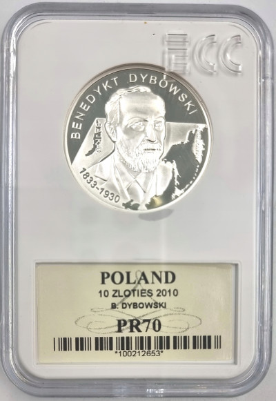 10 złotych 2010 Benedykt Dybowski GCN PR70