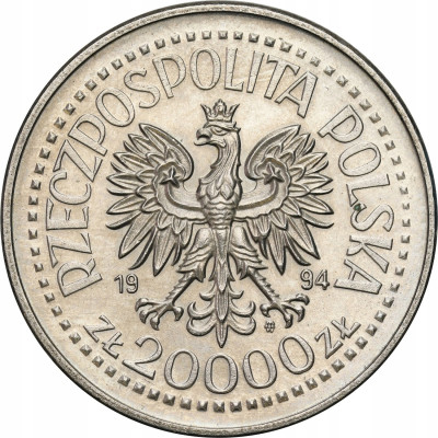 20.000 złotych 1994 Zygmunt I Stary – PIĘKNE