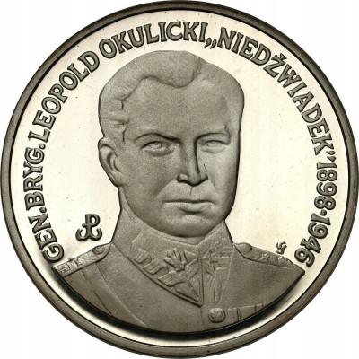 200.000 złotych 1991 Leopold Okulicki – SREBRO