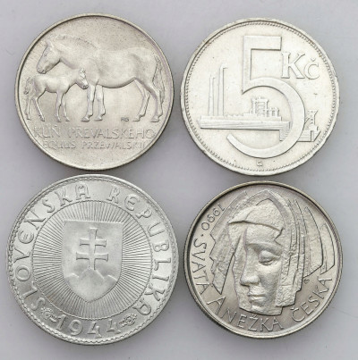 Czechosłowacja Słowacja 5-50 koron 1944-90 – 4 szt