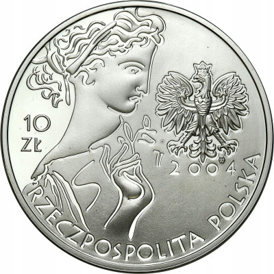 III RP. 10 złotych 2004 Olimpiada – Ateny - SREBRO