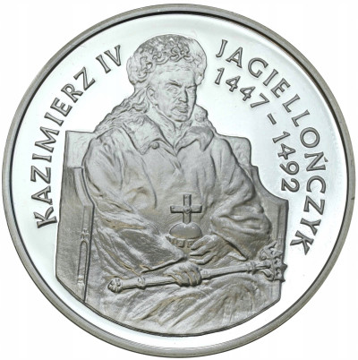 200.000 zł 1993 Jagiellończyk półpostać – SREBRO