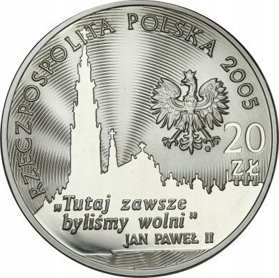 III RP 20 złotych 2005 Jasna Góra - SREBRO